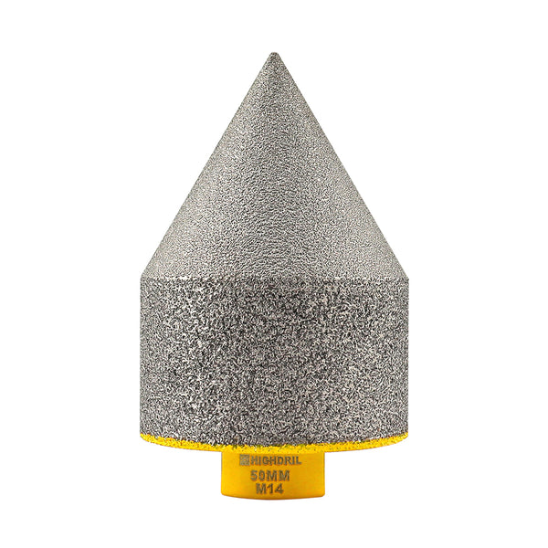HIGHDRIL Diamond Chamfering Milling Finger Bits 5/8-11 or M14 Thread for Ceramic Porcelain Tile Granite Dia 20/25/35/50mm