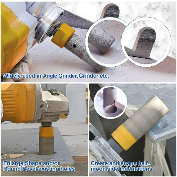 HIGHDRIL Vacuum Brazed Diamond Milling Bits with 5/8-11 or M14 Thread for Porcelain Ceramic Marble Granite 10/20/25/30/35mm