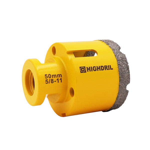 HIGHDRIL Diamond Vacuum Brazed Drilling Bits with 5/8-11 thread for Porcelain Tile Granite Marble Dia 6-152mm