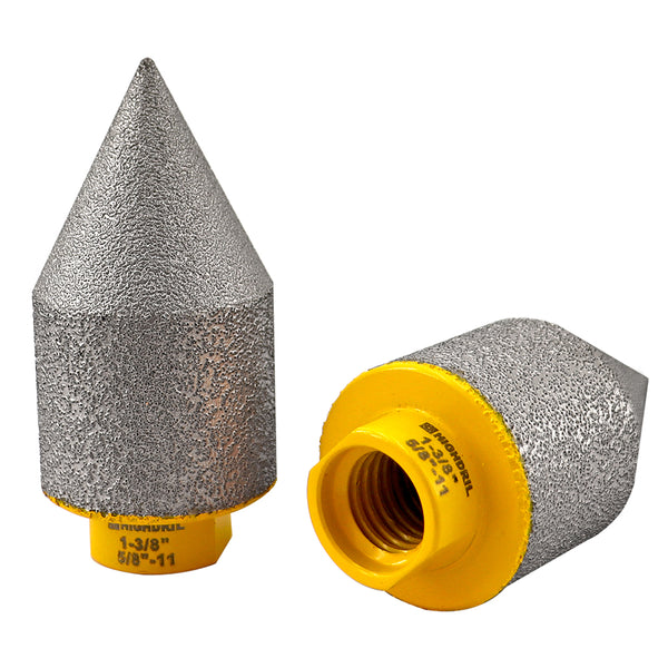 HIGHDRIL Diamond Chamfering Milling Finger Bits 5/8-11 or M14 Thread for Ceramic Porcelain Tile Granite Dia 20/25/35/50mm