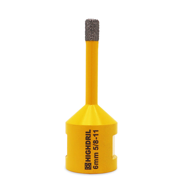HIGHDRIL Diamond Vacuum Brazed Drilling Bits with 5/8-11 thread for Porcelain Tile Granite Marble Dia 6-152mm