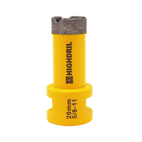 HIGHDRIL Diamond Vacuum Brazed Drilling Bits with 5/8-11 thread for Porcelain Tile Granite Marble Dia 6-152mm