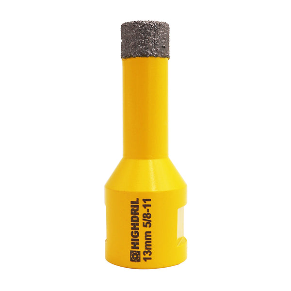 HIGHDRIL Diamond Vacuum Brazed Drilling Bits with 5/8-11 thread for Porcelain Tile Granite Marble Dia 6-152mm
