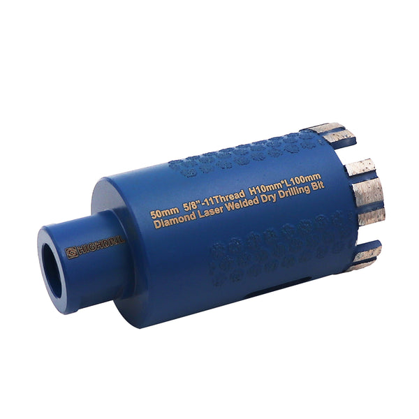 HIGHDRIL Diamond Laser Welding Bits Segmented Corrugated Cutter for Drilling Granite Marble Nature Stone Concrete Dia 20mm to 102mm