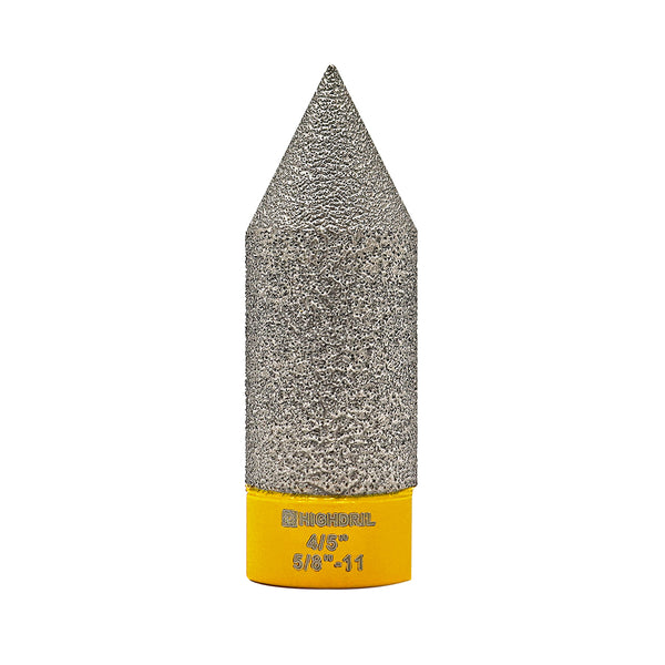 HIGHDRIL Diamond Chamfering Milling Finger Bits 5/8-11 or M14 Thread for Ceramic Porcelain Tile Granite Dia 20/25/35/50mm