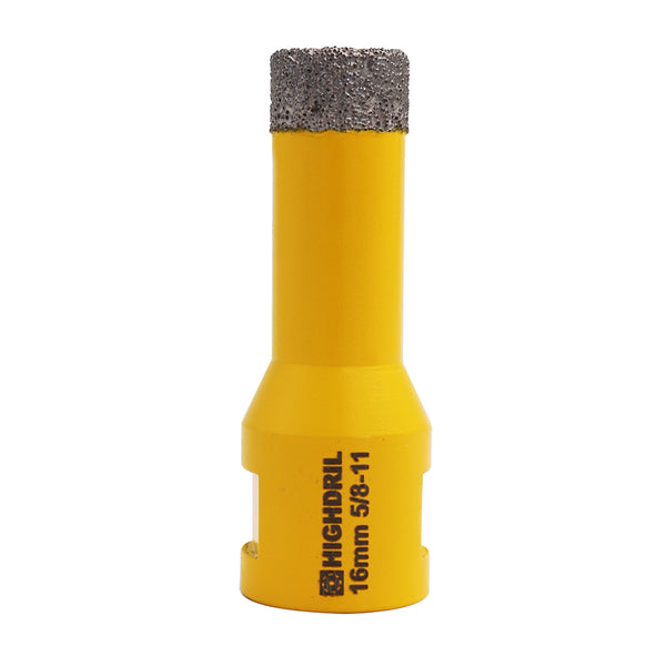 HIGHDRIL Diamond Vacuum Brazed Drilling Bits with 5/8-11 thread for Porcelain Tile Granite Marble Dia 6-152mm