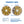Load image into Gallery viewer, HIGHDRIL Dry Diamond Saw Blade and Corrugated Cutting Disc for Porcelain Granite Paver Concrete Dia 4''/4.5''/5'' 2pcs/set