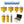 Load image into Gallery viewer, HIGHDRIL Diamond Drill Bits Kit with 5/8-11 Thread for Porcelain Tile Granite Marble 7pcs/Box 25/35/45/50/65/75mm+20mm Milling Bit