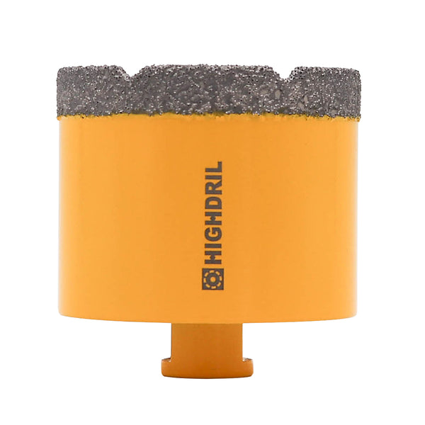 HIGHDRIL Diamond Vacuum Brazed U-groove Tooth Shape Drilling bits with M10 Thread for Ceramic Granite Marble Dia 6-100mm