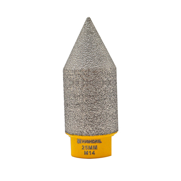 HIGHDRIL Diamond Chamfering Milling Finger Bits 5/8-11 or M14 Thread for Ceramic Porcelain Tile Granite Dia 20/25/35/50mm