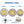 Load image into Gallery viewer, HIGHDRIL Diamond Vacuum Brazed Double-sided Cutting Disc with 5/8-11 or M14 Flange for Granite Marble Masonry Concrete 4''/4.5''/5''