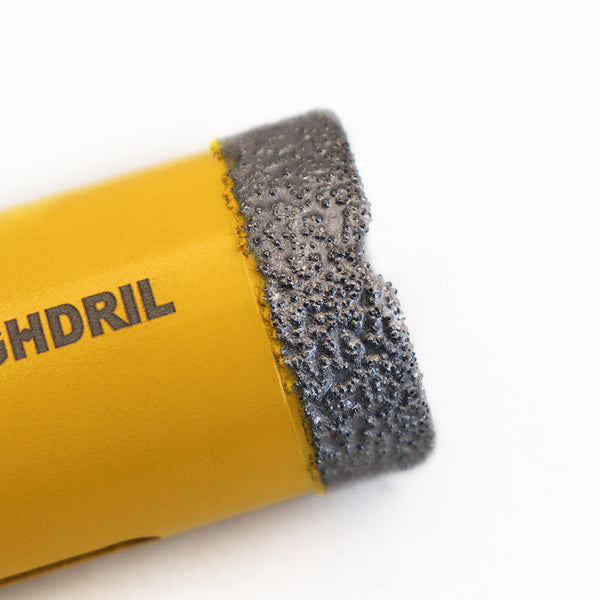 HIGHDRIL Diamond Vacuum Brazed U-groove Tooth Shape Drilling bits with M10 Thread for Ceramic Granite Marble Dia 6-100mm