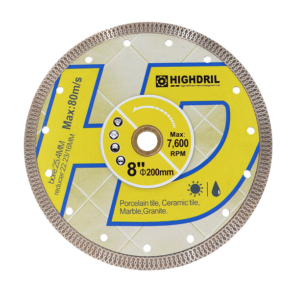 HIGHDRIL Diamond X Mesh Saw Blade for Ceramic Tile Granite Marble