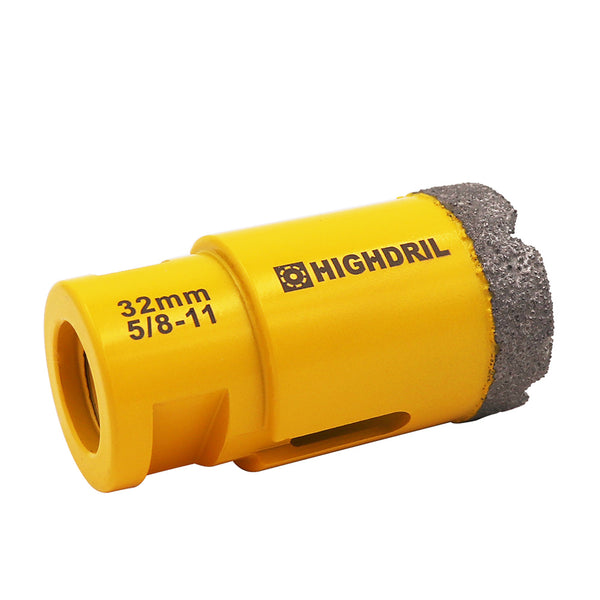 HIGHDRIL Diamond Vacuum Brazed Drilling Bits with 5/8-11 thread for Porcelain Tile Granite Marble Dia 6-152mm