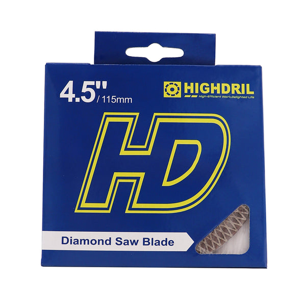 HIGHDRIL Diamond Hot Pressed Sintering Double-sides X Mesh Cutting Disc for Quartz Granite Ceramic Marble Tile 4''/4.5''/5''