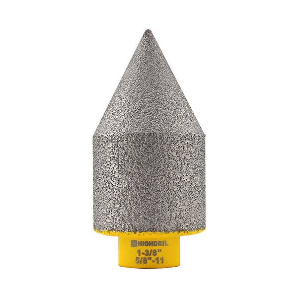 HIGHDRIL Diamond Chamfering Milling Finger Bits 5/8-11 or M14 Thread for Ceramic Porcelain Tile Granite Dia 20/25/35/50mm