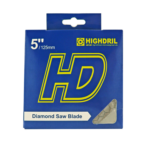 HIGHDRIL Dry Double-Side Diamond Cutting Grinding Blade for Ceramic Tile Marble Dia 4"/ 4.5''/5"