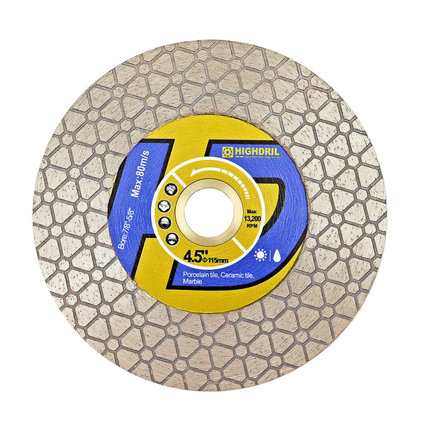 HIGHDRIL Diamond Cutting and Grinding Disc Triangular Double-sided 1/2/3/5pcs 115/125mm Marble Stone Tile Ceramic  Saw Blade