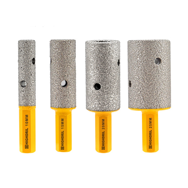 HIGHDRIL Diamond Milling Finger Bit 1pcs 10/15/20/25mm Ceramics Porcelain Tile Marble Granite Hole Saw Hexagonal Shank