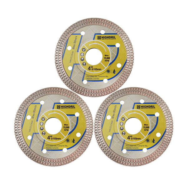 HIGHDRIL Diamond X Mesh Saw Blade for Ceramic Tile Granite Marble