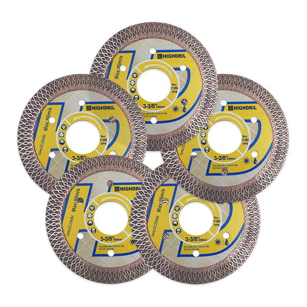 HIGHDRIL Diamond X Mesh Saw Blade for Ceramic Tile Granite Marble