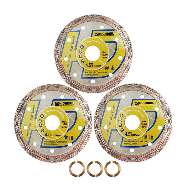 HIGHDRIL Diamond X Mesh Saw Blade for Ceramic Tile Granite Marble