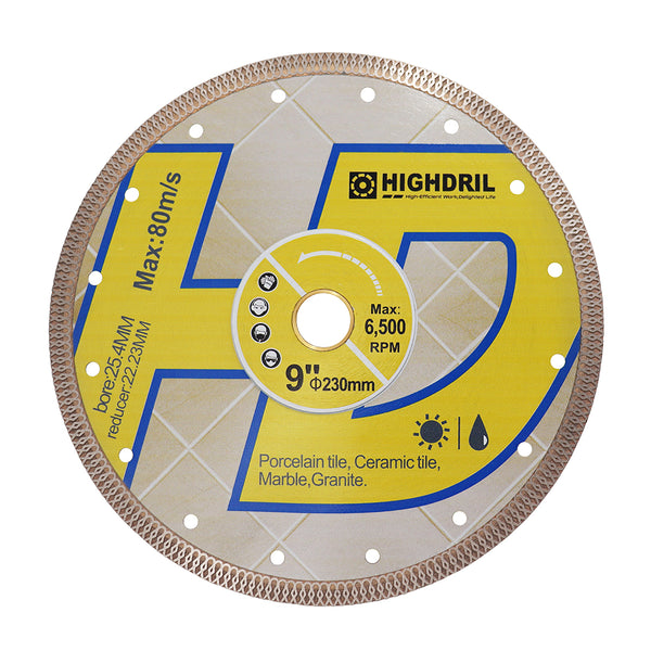 HIGHDRIL Diamond X Mesh Saw Blade for Ceramic Tile Granite Marble