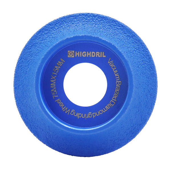 HIGHDRIL Diamond Grinding Wheel Vacuum Brazed 1or 2pcs Dia75/85mm Polishing Milling Marble Granite Quartz Ceramics Angle Grinder