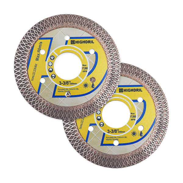 HIGHDRIL Diamond X Mesh Saw Blade for Ceramic Tile Granite Marble