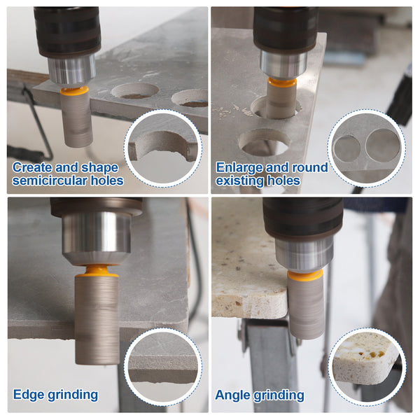 HIGHDRIL Diamond Milling Finger Bit 1pcs 10/15/20/25mm Ceramics Porcelain Tile Marble Granite Hole Saw Hexagonal Shank