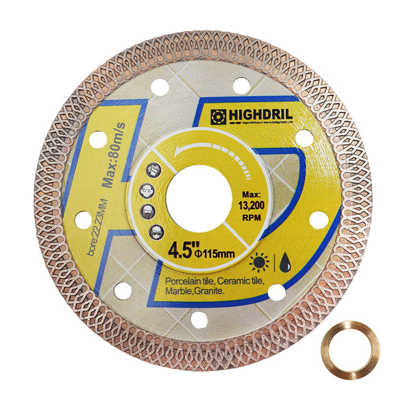 HIGHDRIL Diamond X Mesh Saw Blade for Ceramic Tile Granite Marble