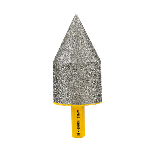 HIGHDRIL Diamond Chamfering Milling Finger Bits 1/2pcs 20/25/35mm Marble Granite Porcelain Tile Ceramic Hole Saw with Hex Shank