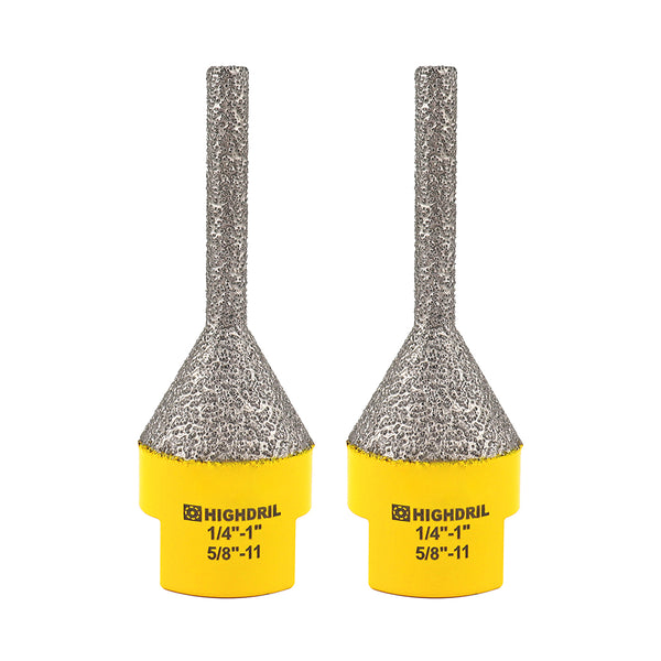 HIGHDRIL Diamond Chamfering Milling Finger Bit 1/2pcs Ceramic Marble Granite Porcelain Vacuum Brazed Hole Saw M14 or 5/8-11