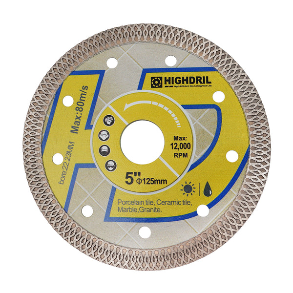 HIGHDRIL Diamond X Mesh Saw Blade for Ceramic Tile Granite Marble