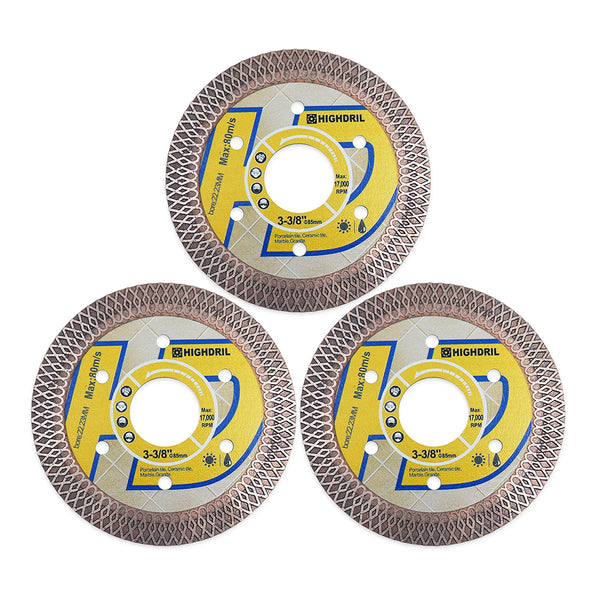 HIGHDRIL Diamond X Mesh Saw Blade for Ceramic Tile Granite Marble