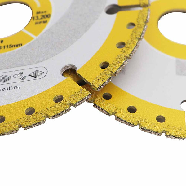 HIGHDRIL Diamond Vacuum Brazing Universal Saw Blade Plating Sand Dry Cutting Disc for Granite Aluminum Masonry Plastic PVC