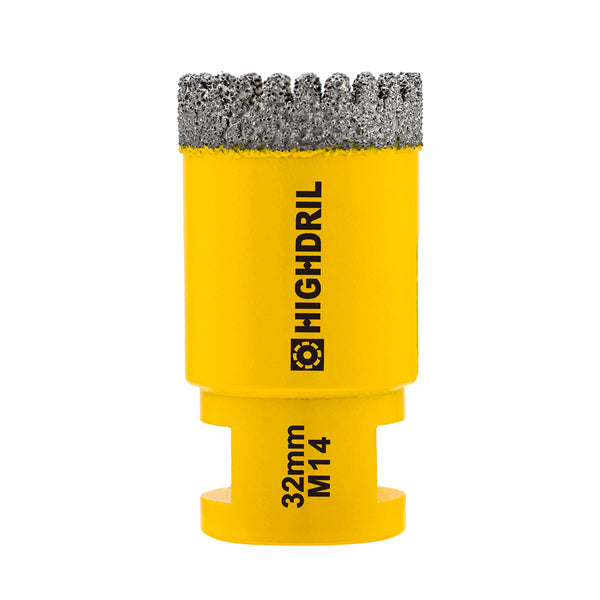 HIGHDRIL Diamond Drill Bit 1pc 20/25/30/32/35/50/68/110MM Granite Marble Ceramic Tile Vacuum Brazed Hole Saw M14 Thread