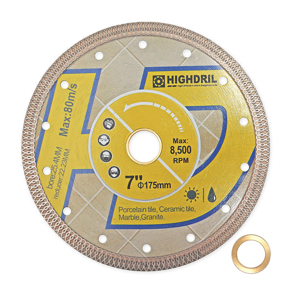 HIGHDRIL Diamond X Mesh Saw Blade for Ceramic Tile Granite Marble