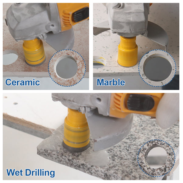 HIGHDRIL Diamond Drill Bit 1pc 20/25/30/32/35/50/68/110MM Granite Marble Ceramic Tile Vacuum Brazed Hole Saw M14 Thread