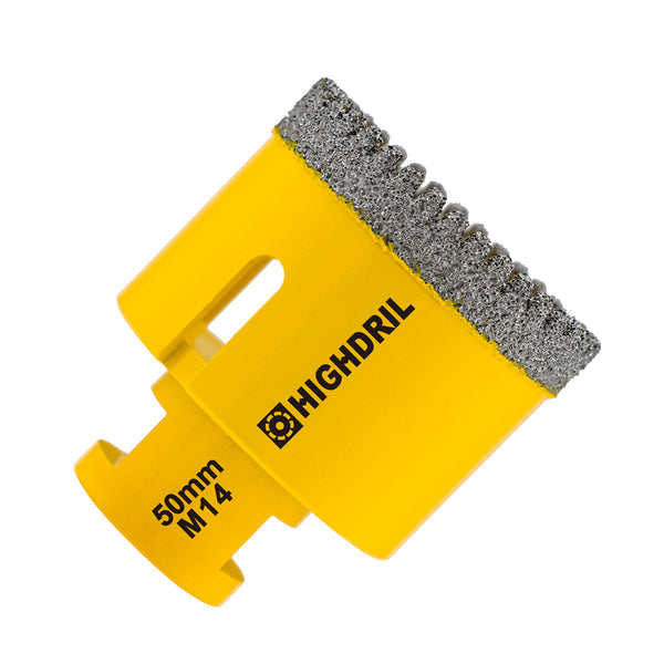 HIGHDRIL Diamond Drill Bit 1pc 20/25/30/32/35/50/68/110MM Granite Marble Ceramic Tile Vacuum Brazed Hole Saw M14 Thread