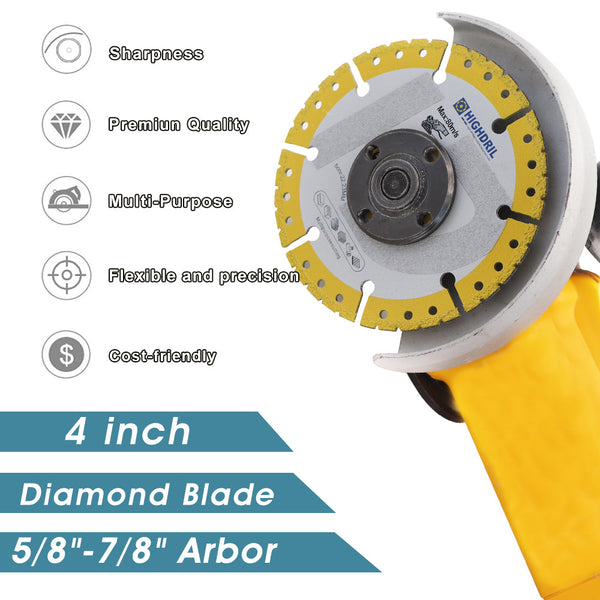 HIGHDRIL Diamond Vacuum Brazing Universal Saw Blade Plating Sand Dry Cutting Disc for Granite Aluminum Masonry Plastic PVC