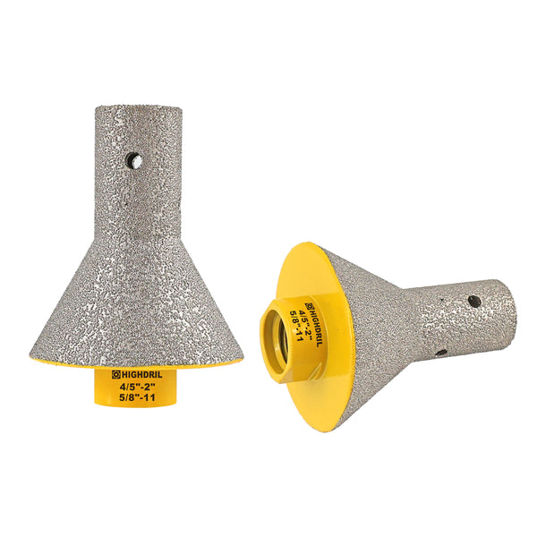 HIGHDRIL Diamond Chamfering Milling Finger Bit 1/2pcs Ceramic Marble Granite Porcelain Vacuum Brazed Hole Saw M14 or 5/8-11