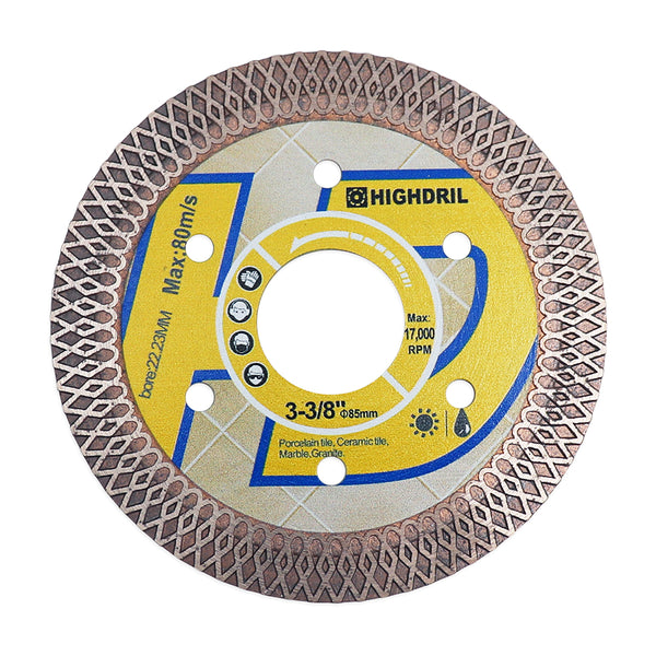 HIGHDRIL Diamond X Mesh Saw Blade for Ceramic Tile Granite Marble