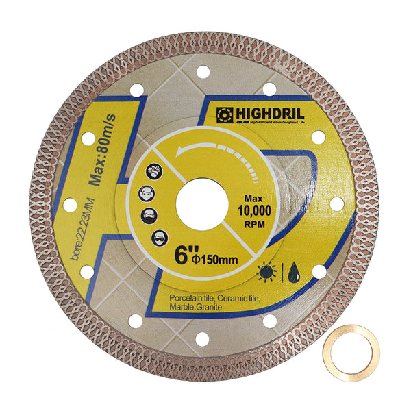 HIGHDRIL Diamond X Mesh Saw Blade for Ceramic Tile Granite Marble